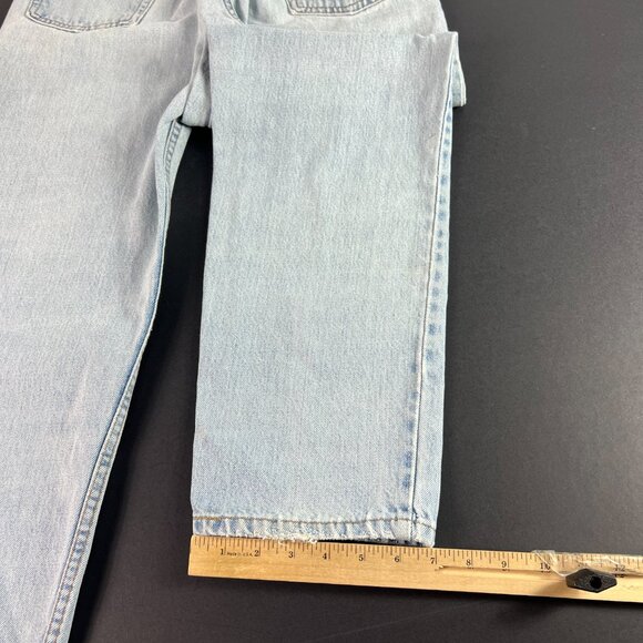 VTG Levi's Jean Men 29x29* 550 Relaxed Straight Light Blue Faded Denim Tag 31x30 - Picture 11 of 16